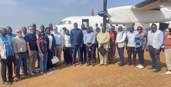 High-Level Delegation Arrives in Aweil for HSTP Implementation Support Mission
